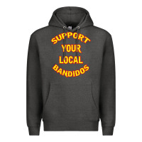 Charcoal Heather bandidos support your local texas Premium Hoodie - artisFamous