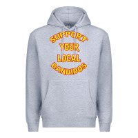 Heather Grey bandidos support your local texas Premium Hoodie - artisFamous