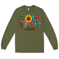 Army Green holy spirit activate Long Sleeve Tee - Artiststas
