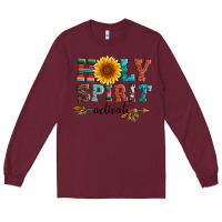 Burgundy holy spirit activate Long Sleeve Tee - Artiststas