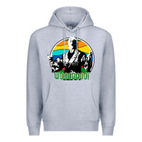 Heather Grey woooo ric flair Premium Hoodie - artisFamous