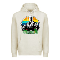 Oatmeal Heather woooo ric flair Premium Hoodie - artisFamous