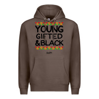 Coffee young gifted and black african american men Premium Hoodie - artisFamous
