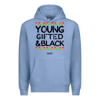 Colony Blue young gifted and black african american men Premium Hoodie - artisFamous