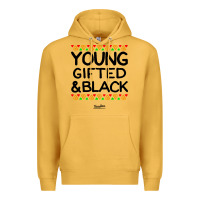 Mustard young gifted and black african american men Premium Hoodie - artisFamous