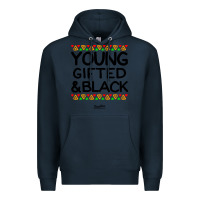 Navy young gifted and black african american men Premium Hoodie - artisFamous