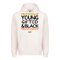 Pale Pink young gifted and black african american men Premium Hoodie - artisFamous