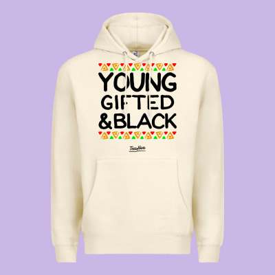 Young Gifted And Black African American Men Premium Hoodie Designed By Artisfamous