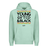 Seafoam young gifted and black african american men Premium Hoodie - artisFamous