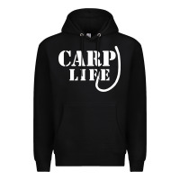 Black carp life funny fish fishing Premium Hoodie - artisFamous