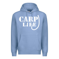 Colony Blue carp life funny fish fishing Premium Hoodie - artisFamous