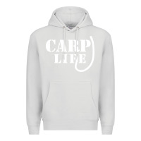 Dove Grey carp life funny fish fishing Premium Hoodie - artisFamous