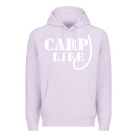 Lilac carp life funny fish fishing Premium Hoodie - artisFamous