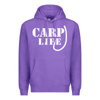 Purple carp life funny fish fishing Premium Hoodie - artisFamous