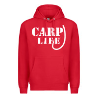 Red carp life funny fish fishing Premium Hoodie - artisFamous