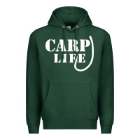 Sports Green carp life funny fish fishing Premium Hoodie - artisFamous