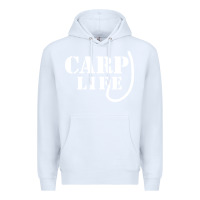 White carp life funny fish fishing Premium Hoodie - artisFamous