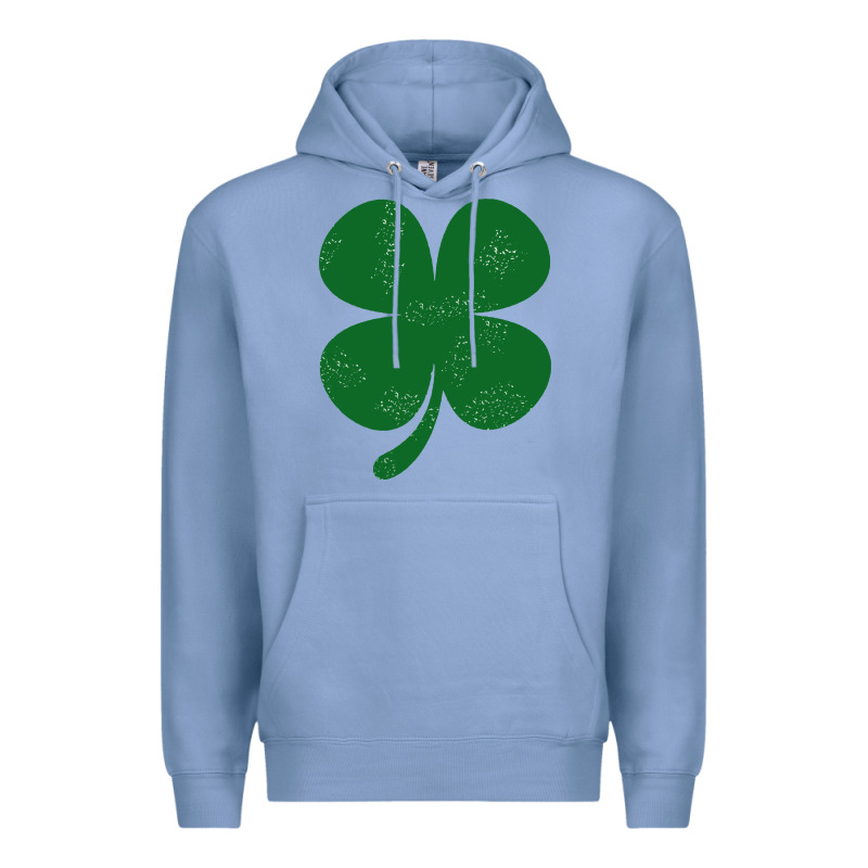 Distressed Green Four Leaf Clover Premium Hoodie by artisFamous | Teevron