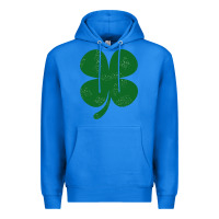True Royal distressed green four leaf clover Premium Hoodie - artisFamous