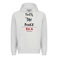 Dove Grey fck tha police Premium Hoodie - artisFamous