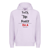 Lilac fck tha police Premium Hoodie - artisFamous