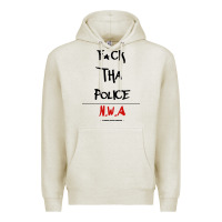 Oatmeal Heather fck tha police Premium Hoodie - artisFamous