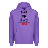 Purple fck tha police Premium Hoodie - artisFamous