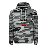 Slate Camo fck tha police Premium Hoodie - artisFamous
