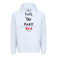 White fck tha police Premium Hoodie - artisFamous