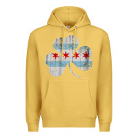 Antique Gold irish chicago flag shamrock Premium Hoodie - artisFamous