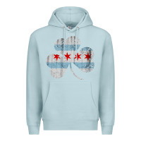 Blue Mist irish chicago flag shamrock Premium Hoodie - artisFamous