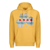 Mustard irish chicago flag shamrock Premium Hoodie - artisFamous