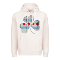Pale Pink irish chicago flag shamrock Premium Hoodie - artisFamous