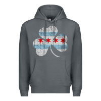 Rock irish chicago flag shamrock Premium Hoodie - artisFamous