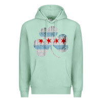 Seafoam irish chicago flag shamrock Premium Hoodie - artisFamous