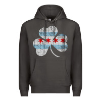 Smoke irish chicago flag shamrock Premium Hoodie - artisFamous