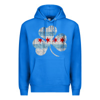 Irish Chicago Flag Shamrock Premium Hoodie | Teevron
