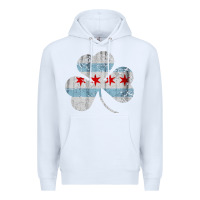White irish chicago flag shamrock Premium Hoodie - artisFamous