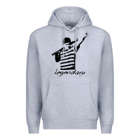 Heather Grey legendary hambino Premium Hoodie - artisFamous