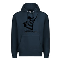 Navy legendary hambino Premium Hoodie - artisFamous