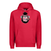 Cardinal Monkey Smoking Premium Hoodie - artisFamous
