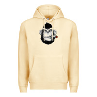 Pina Colada Monkey Smoking Premium Hoodie - artisFamous
