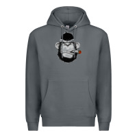 Rock Monkey Smoking Premium Hoodie - artisFamous