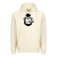 Sandshell Monkey Smoking Premium Hoodie - artisFamous