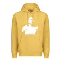 Antique Gold Pele Sillhouette Premium Hoodie - artisFamous