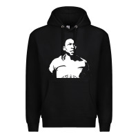 Black Pele Sillhouette Premium Hoodie - artisFamous