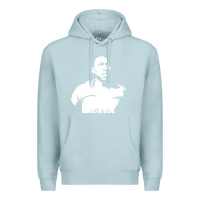 Blue Mist Pele Sillhouette Premium Hoodie - artisFamous