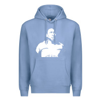Colony Blue Pele Sillhouette Premium Hoodie - artisFamous