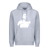 Heather Grey Pele Sillhouette Premium Hoodie - artisFamous