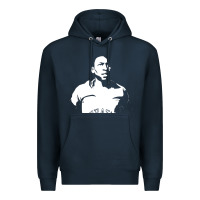 Navy Pele Sillhouette Premium Hoodie - artisFamous